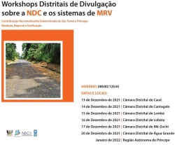 Workshops Distritais de divulga&ccedil;&atilde;o sobre as NDC e os sistemas de MRV
